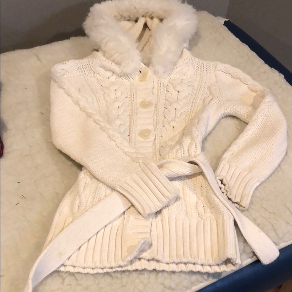 Gap kids cable knit sweater cardigan